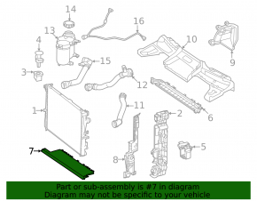 Lower radiator deflector Mercedes GLC-class X254 23-25 2.0