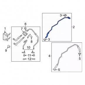 Oil Cooling System Pipe Outlet Ford Fusion mk5 13-20
