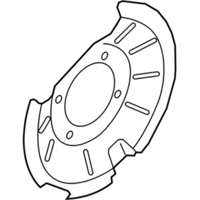 Brake Disc Cover Rear Left Ford Ecosport 18-22 AWD
