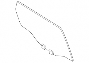 Glass of the rear left door Mazda CX-5 17-25