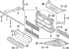 Lincoln Corsair 20-26 Upper Radiator Duct