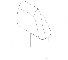 Front left headrest Ford Mustang Mach-E 21-26 black leather