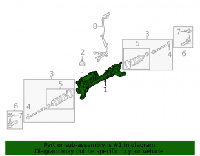 Land Rover Discovery 20-25 Electric Power Steering Rack