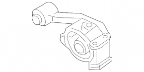 Upper engine mount Infiniti JX35 QX60 13- without bracket