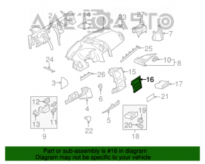 Mercedes X164 GL wood trim for dashboard control buttons
