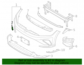 VW Jetta 25-26 Front Bumper Tow Hook Cap