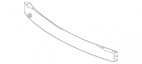 Mercedes CLA 14-19 front bumper reinforcement