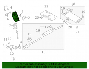 Catalytic Converter Hyundai Tucson 16-18 1.6T AWD