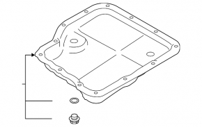 Automatic transmission pan for Subaru Crosstrek 20-23 2.0, 2.5