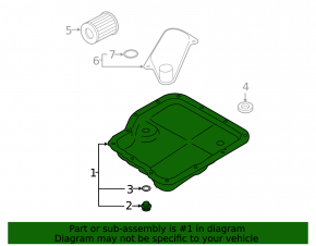 Automatic transmission pan for Subaru Crosstrek 20-23 2.0, 2.5