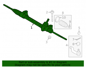 Steering rack Toyota Rav4 13-18