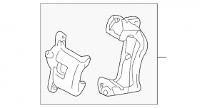 Rear left caliper assembly for Lexus LX570 08-15