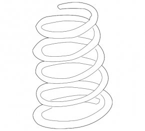 Front right spring Toyota Sienna 11-14 AWD