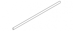 Door-glass molding, central front right, Audi E-Tron 19-23, gloss black
