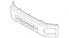 Front bumper bare Toyota FJ Cruiser 2007-2014