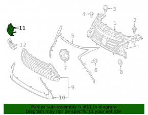 Front Bumper Tow Hook Cap Lexus ES300h ES350 16-18 Rest