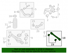 Rear left transverse control arm Kia Niro 17-22 HEV