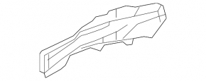 Outer part of the front right side member of the Lexus ES300h ES350 13-18