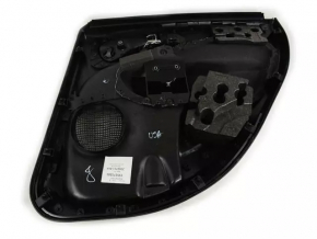 Door trim card rear left Fiat 500L 14-17 black with beige insert