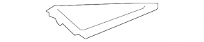 Front panel trim upper left Toyota Prius V 12-17 black