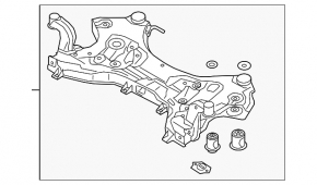 Front subframe Hyundai Tucson 16-18 AWD