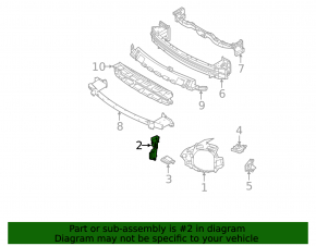 Right headlight mounting bracket for Mitsubishi Outlander 22-25 (inner)