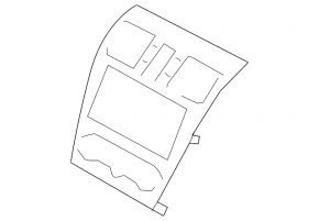 Front panel trim with central air deflectors Subaru Forester 14-15 SJ
