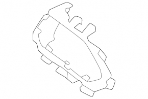 Subaru Forester 25-26 black left front panel air vent trim