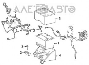 Battery mount Chrysler Pacifica 17-