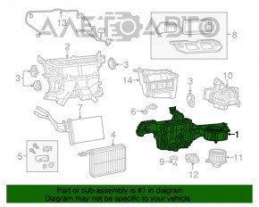 Heater assembly Dodge Charger 11-23
