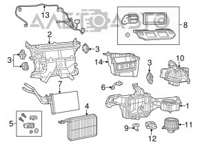 Heater assembly Dodge Charger 11-23