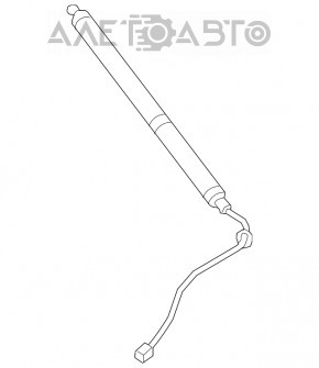 Shock absorber trunk door left Lexus RX350 RX450h 16-22