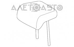 Headrest rear center Lexus ES300h ES350 13-18 leather beige