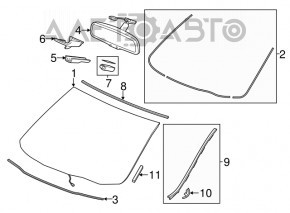 Acura MDX 14-16 Interior Mirror with Auto Dimming