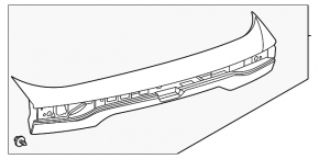 Toyota Venza 22-24 trunk lid trim
