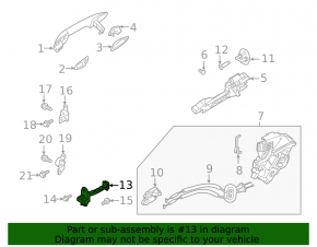 Front right door limiter Kia Forte 19-24