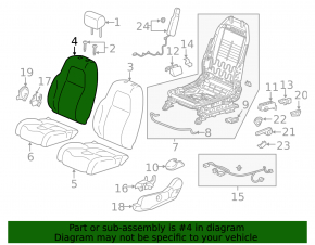 Driver's seat Honda CRV 17-22 without airbag, mechanical, cloth gray