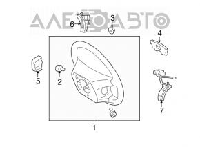 Left steering wheel control buttons for a Lexus GX470 03-09