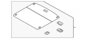 Hyundai Ioniq 20-22 HEV Trunk Floor Black