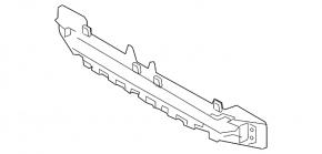 Rear bumper reinforcement for Hyundai Accent 18-23