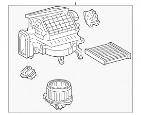 Lexus ES300 ES330 heater assembly