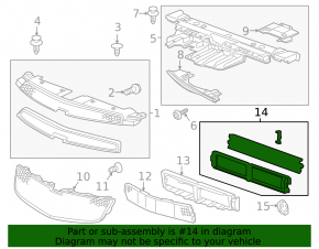 Radiator deflector blinds Chevrolet Cruze 11-15 complete with grille