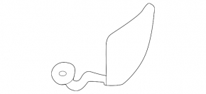 Porsche Macan 22-26 rear bumper towing hook cap