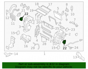 Actuator motor drive heater ventilation Kia Optima 16-20