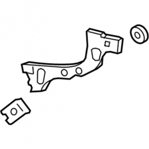 Rear bumper mount outer left Ford Focus mk3 15-18 rest 5d