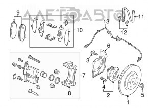 Brake Disc Cover Front Left Mazda 6 13-21