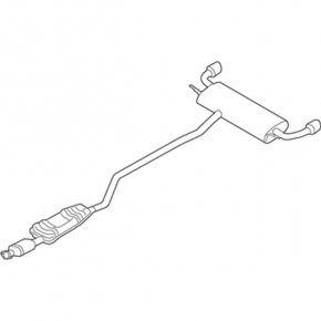 Lincoln Nautilus 19-23 2.0T AWD Catalytic Converter Exhaust Pipe