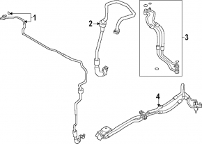 Rear Row Air Conditioner Return Line for Mazda CX-90 24-26 3.3T, PHEV