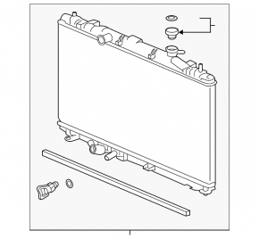 Honda Accord 18-22 2.0 Hybrid Water Cooling Radiator