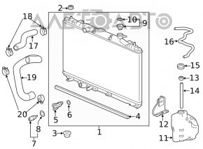 Honda Accord 18-22 2.0 Hybrid Water Cooling Radiator
